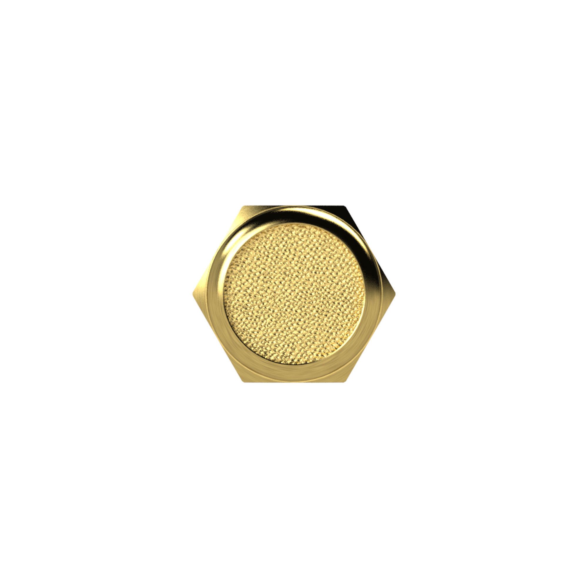 Sintered bronze silencer »multifix«/»FUTURA«, flat type, G 1/4 o. - Riegler 148077