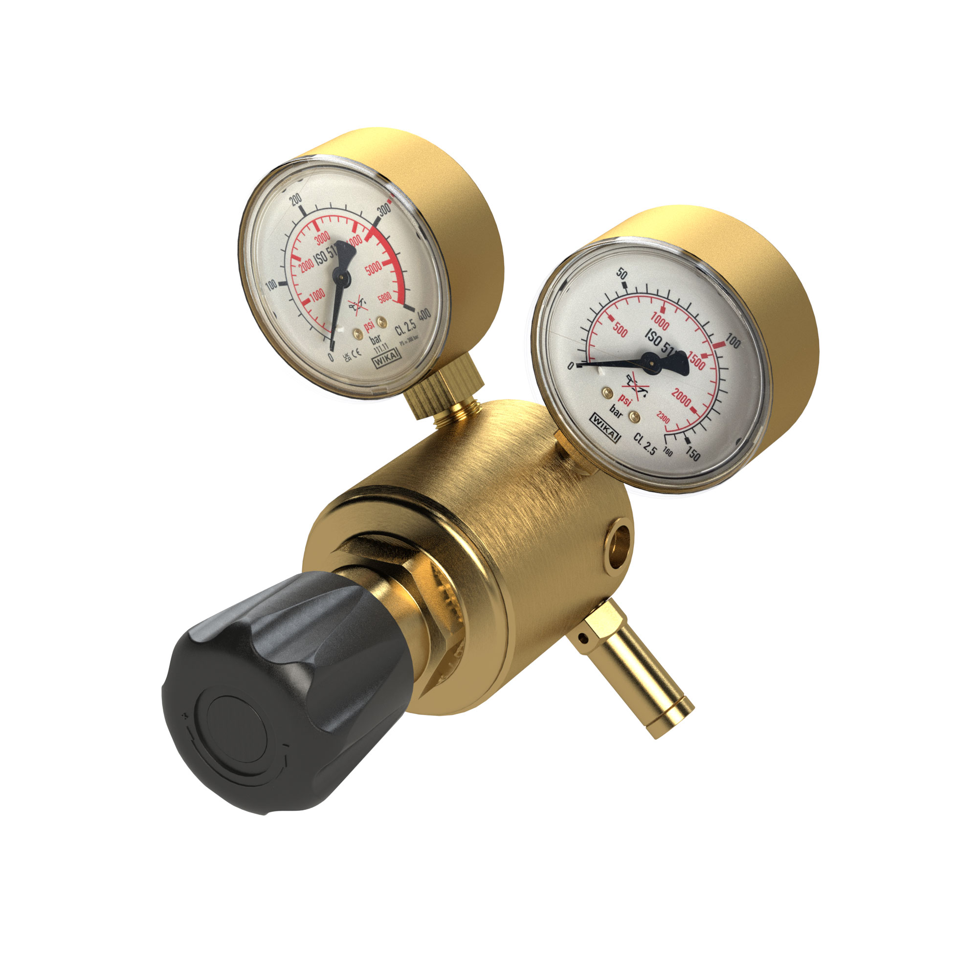 Line pressure regulator 300 bar, G 1/4 IT - Riegler K2616