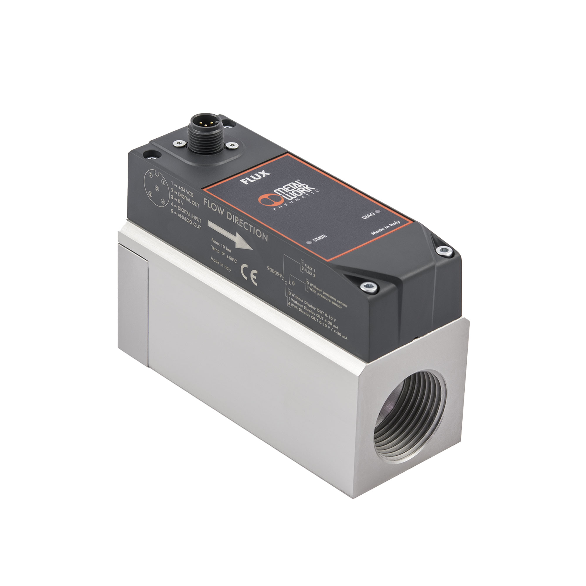 Durchflussmesser »FLUX«, BG 2, 0 … 10 V/4 … 20 mA - Riegler 148203