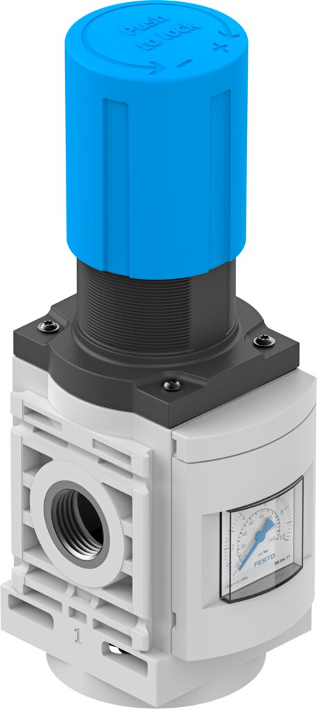 Pressure regulator MS6-LR-1/2-D6-AG-BAR-F1A-B - Festo 8175354