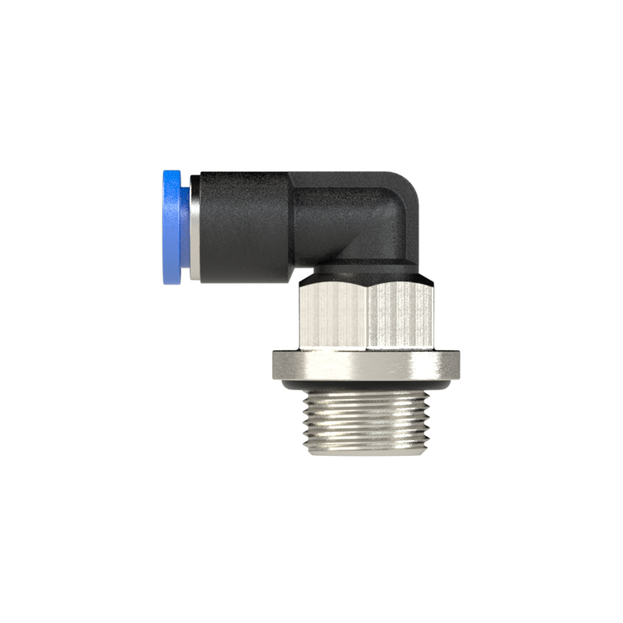 L-Steckverschraubung »Blaue Serie« mini, drehbar, M3 - Riegler 148814