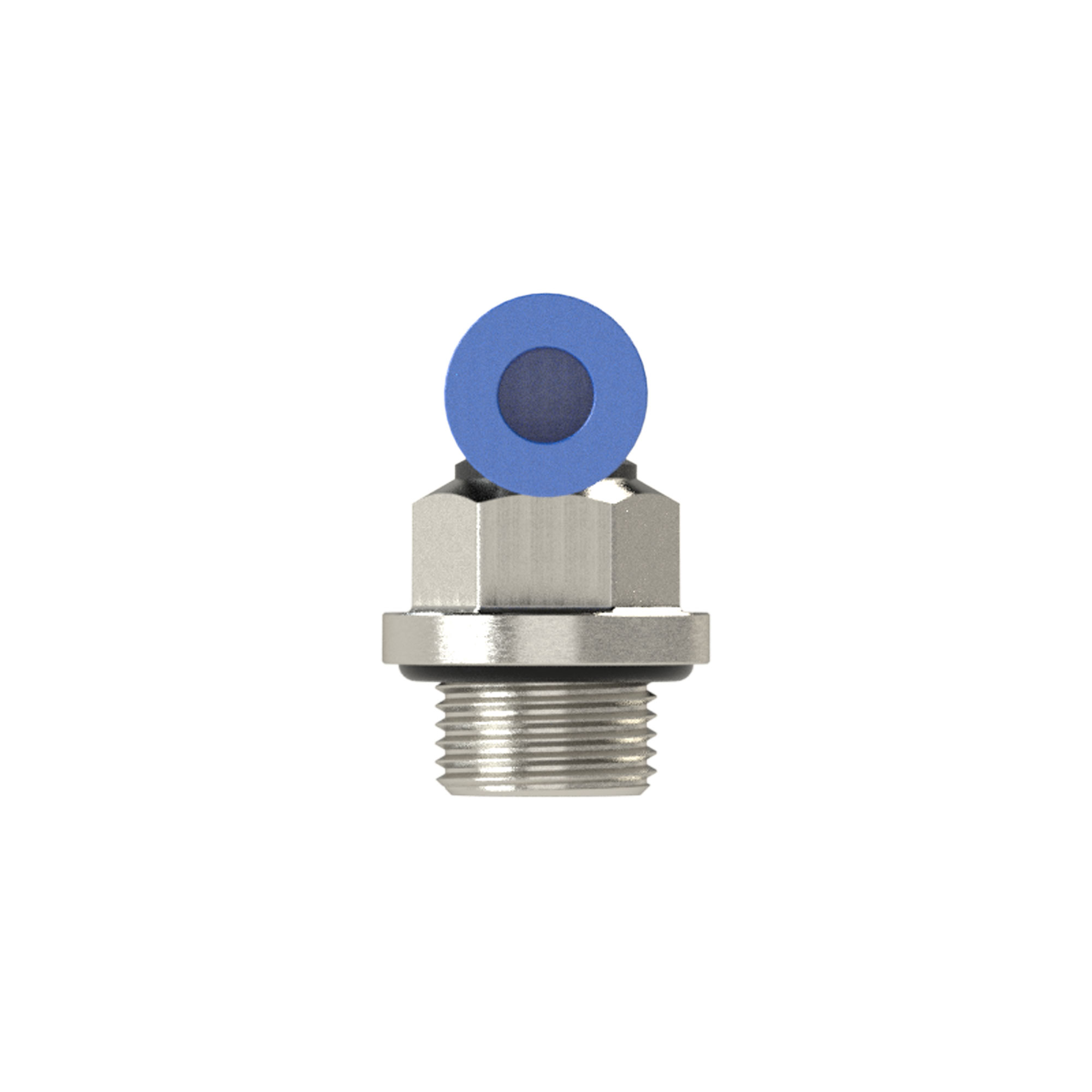 L-Steckverschraubung »Blaue Serie« mini, drehbar, M3 - Riegler 148814