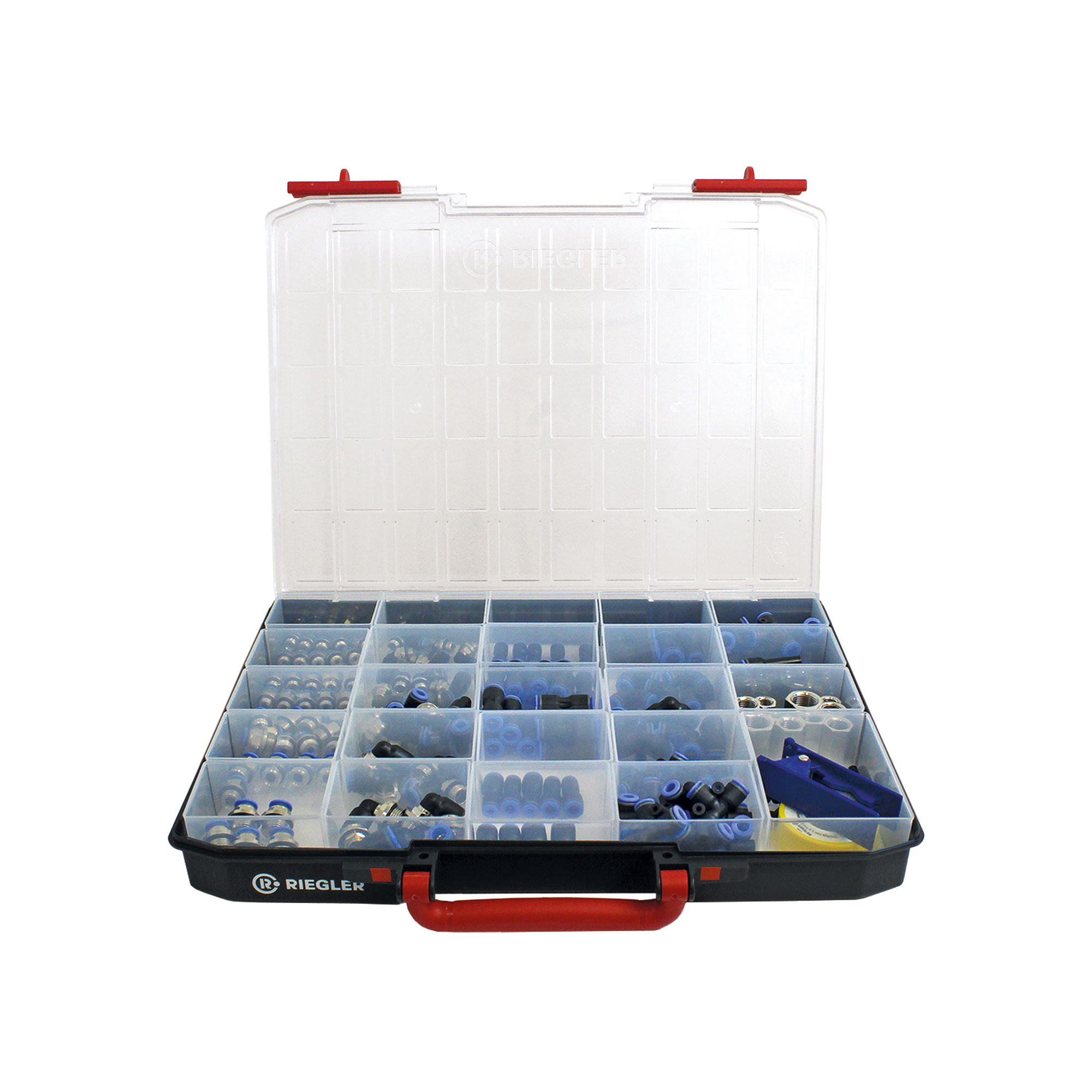 Sortimentsbox, Schnellsteckverbindungen »Blaue Serie« - Riegler 148952
