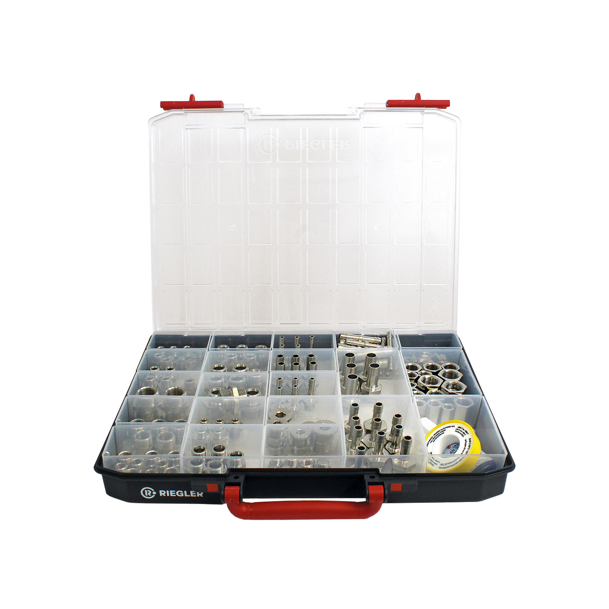 Sortimentsbox, Messingdrehteile vernickelt - Riegler 148958