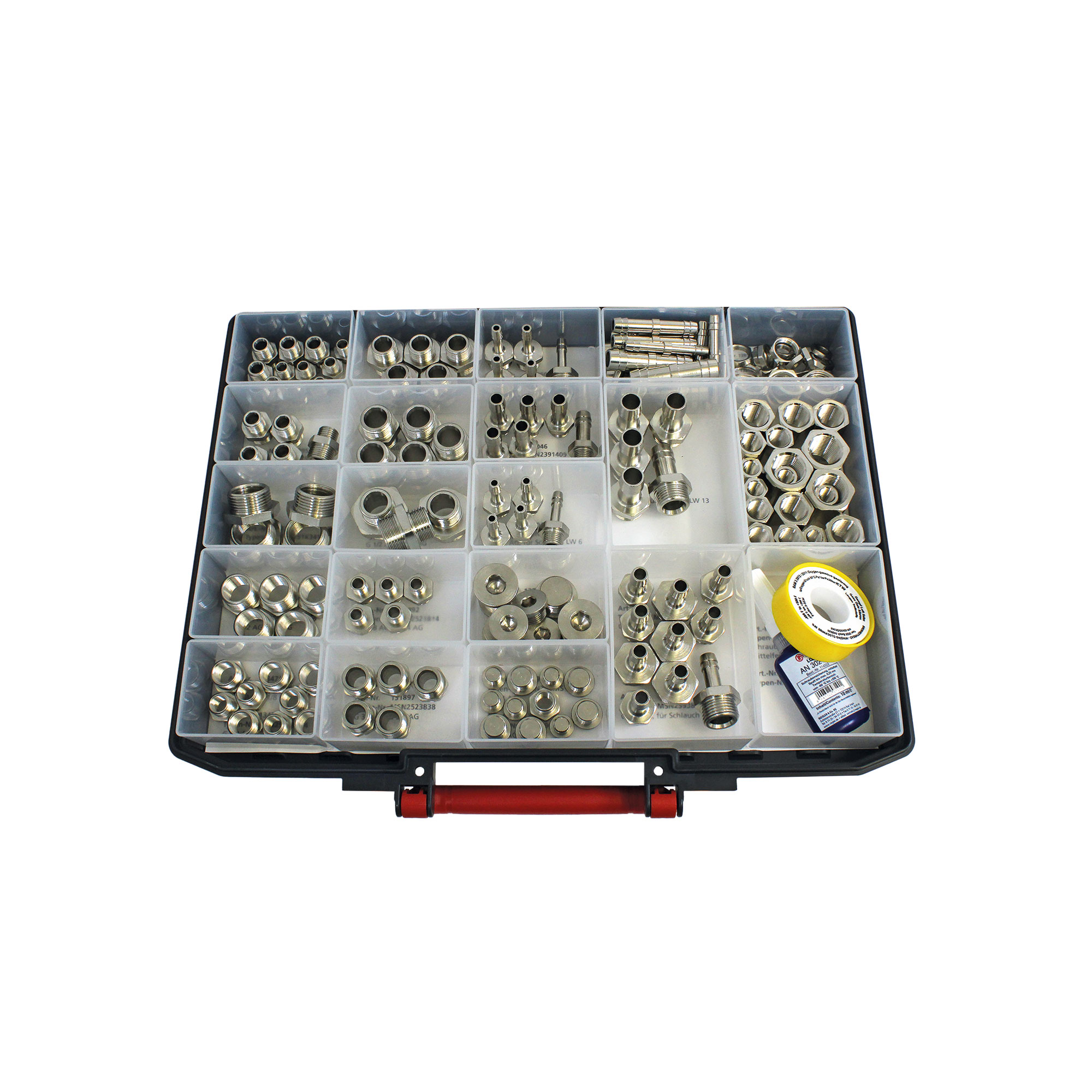 Sortimentsbox, Messingdrehteile vernickelt - Riegler 148958
