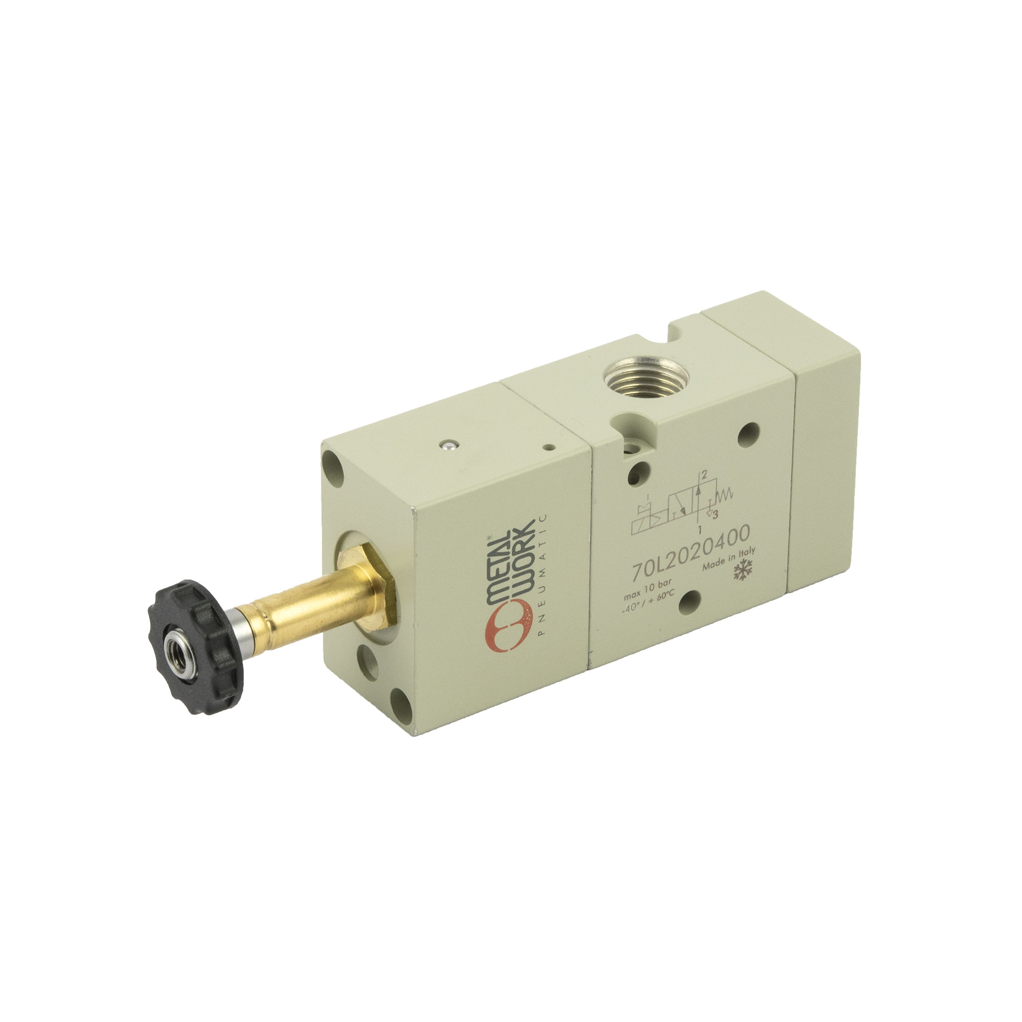 3/2-way valve low temperature, electropn., monostable, G 1/4, NC - Riegler 149934