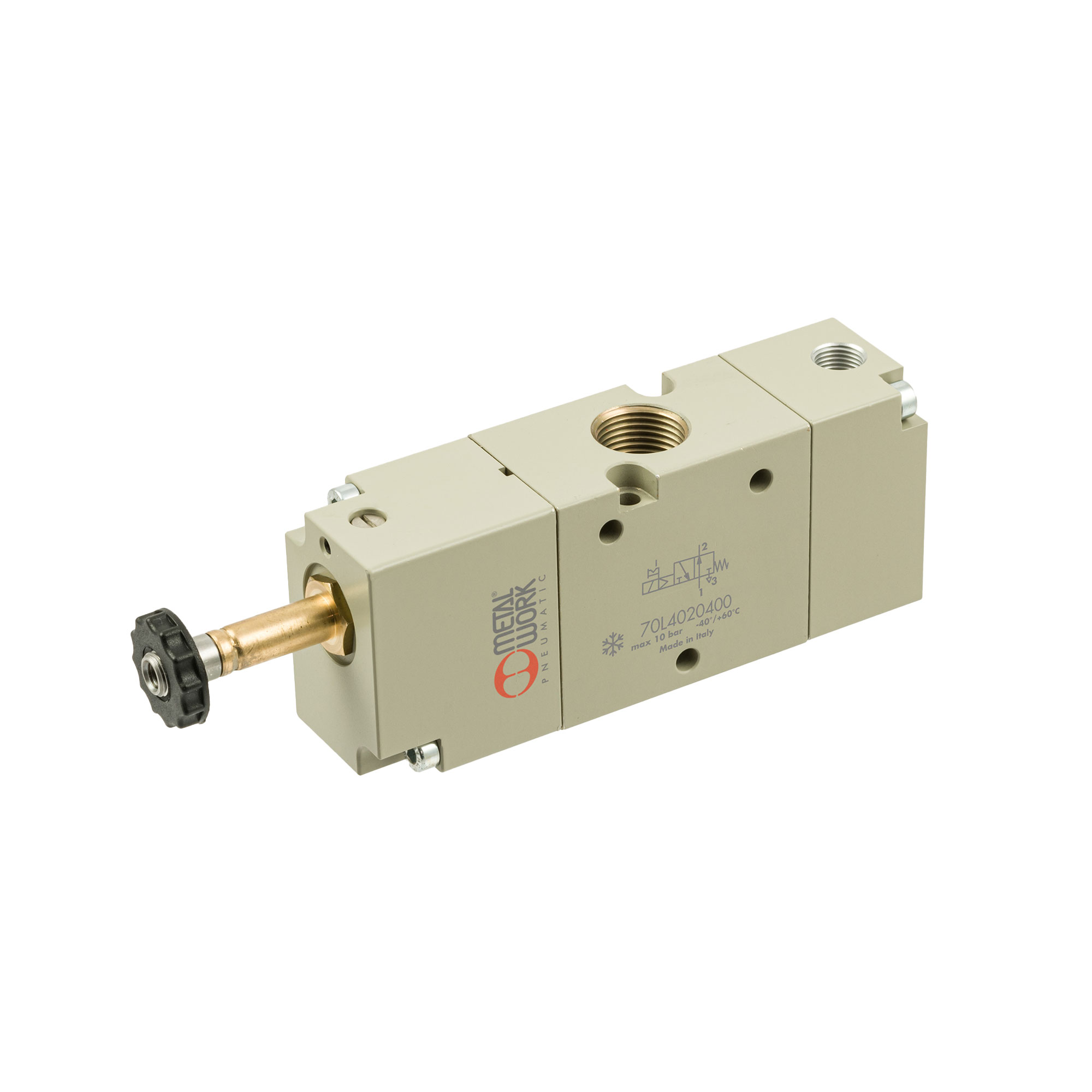 3/2-way valve low temperature, electropn., monostable, G 3/8, NO - Riegler 149932