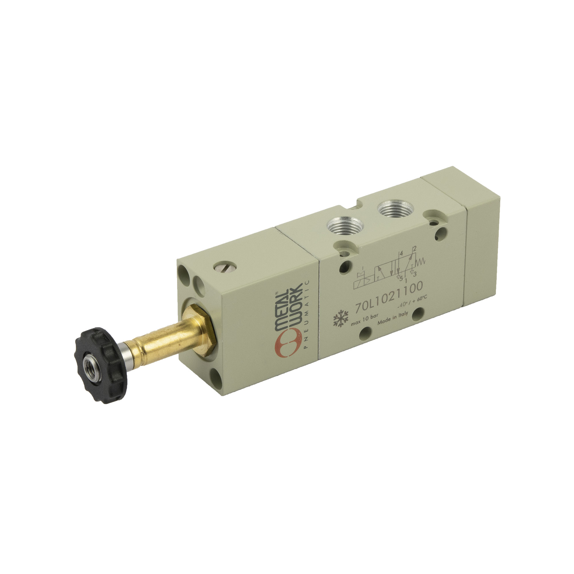 5/2-Wegeventil Tieftemperatur, elektropn., monostabil, G 1/8 - Riegler 149939