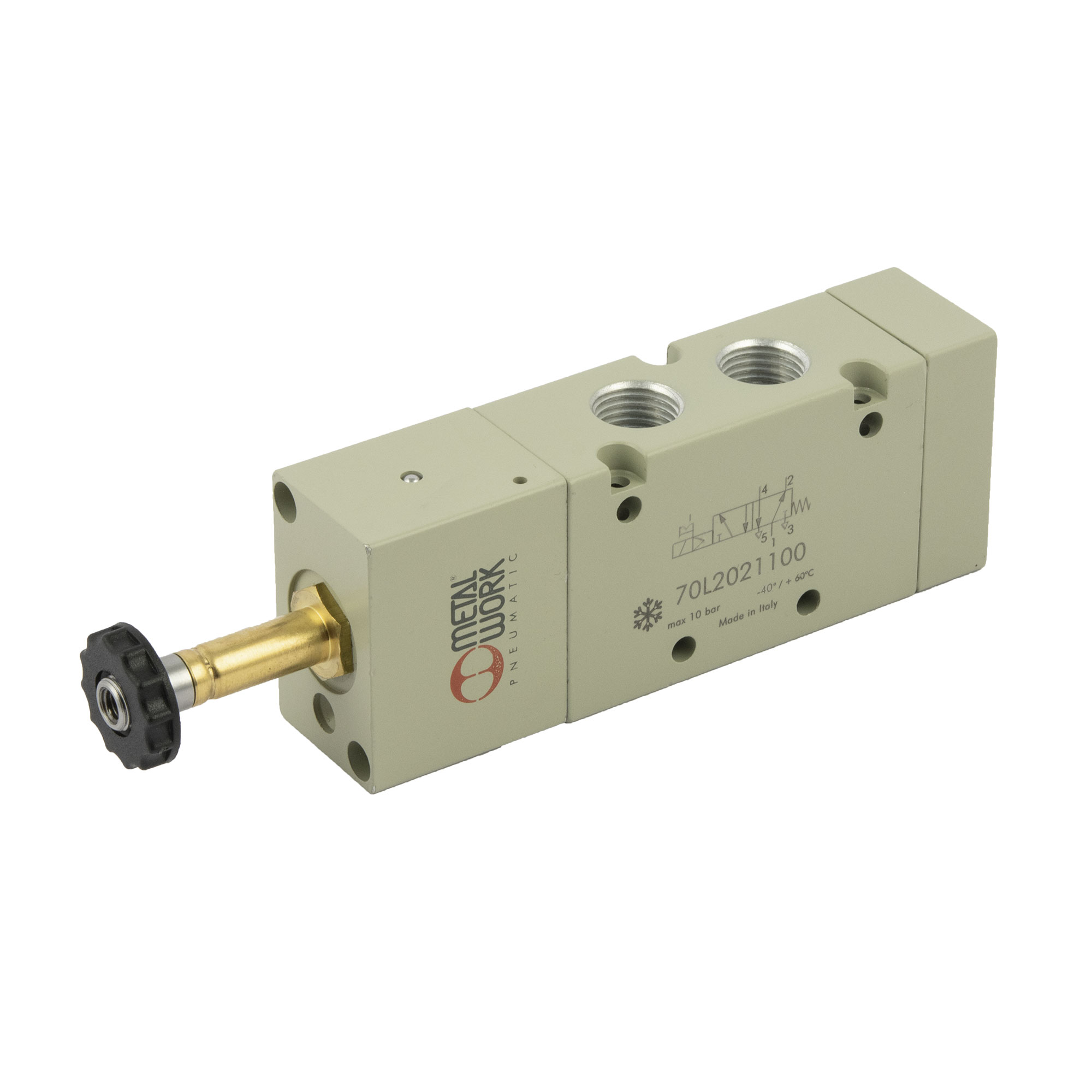 5/2-Wegeventil Tieftemperatur, elektropn., monostabil, G 1/4 - Riegler 149940