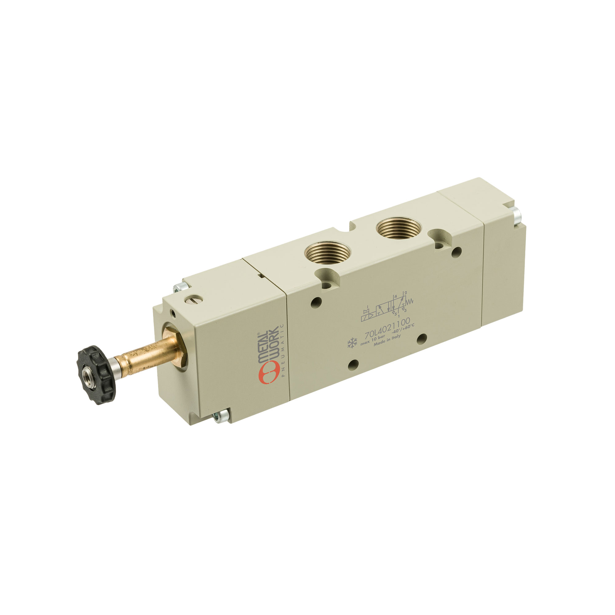 5/2-Wegeventil Tieftemperatur, elektropn., monostabil, G 3/8 - Riegler 149941