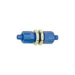 Riegler 110750.Bulkhead connector with mounting nuts, M10x1, for hose 6/4, POM