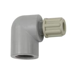 Riegler 110815.Angled screw-on fitting G 1/4 i., for hose 8/10 mm, PA