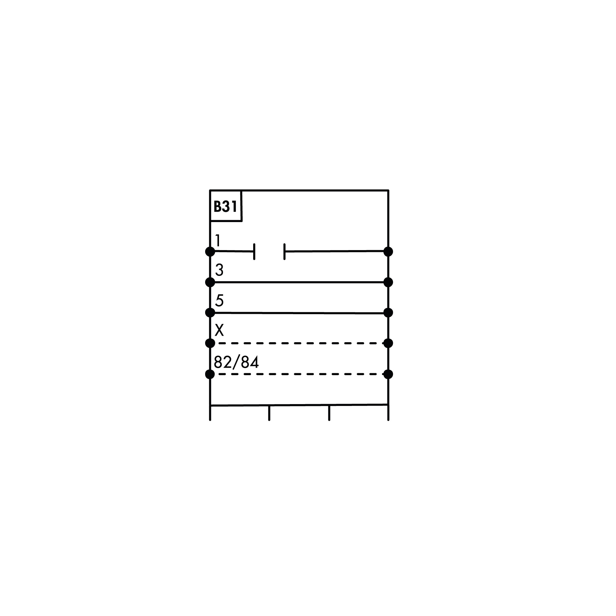 Base plate EB 80, 3-fold, Port 1 sectioned, 6 controls, Ø 4 mm - Riegler 151663