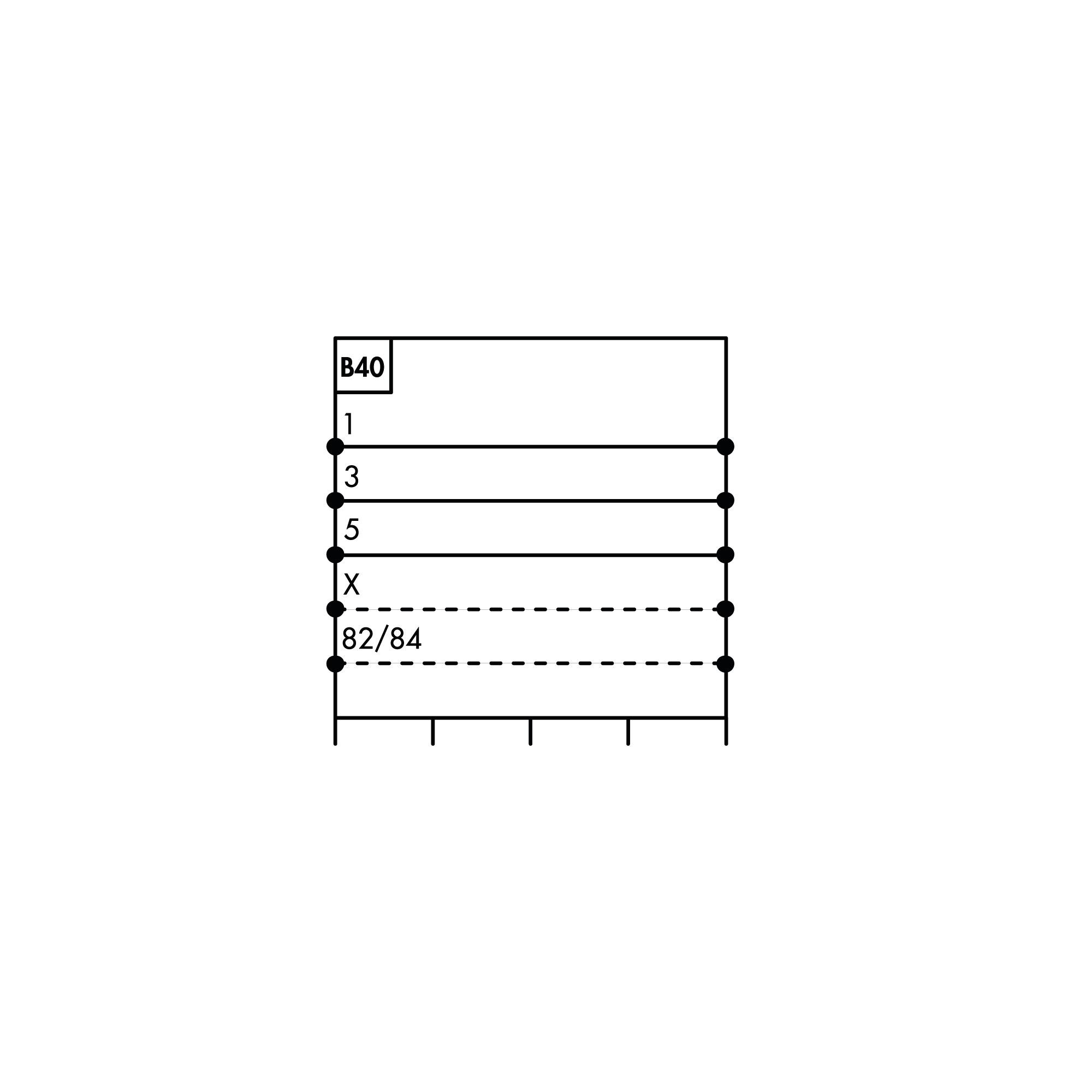 Base plate EB 80, 4-fold, full-flow ports, 8 controls, no cart. - Riegler 151686