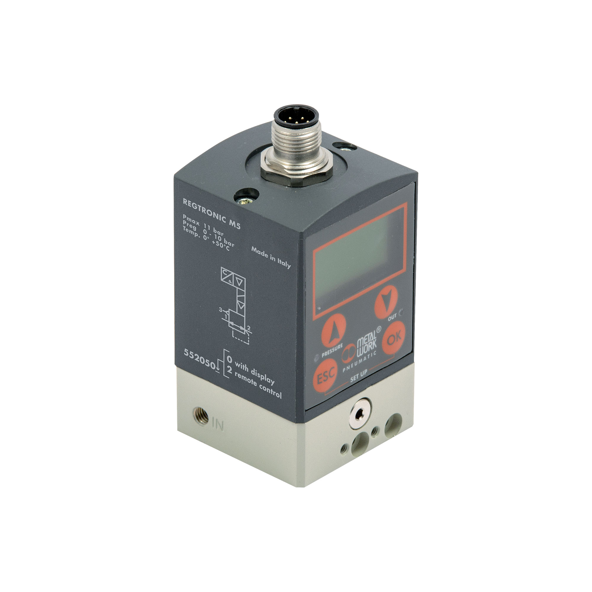 Prop. prec. regulator REGTRONIC, M5, display, 0-10 V - Riegler 152328