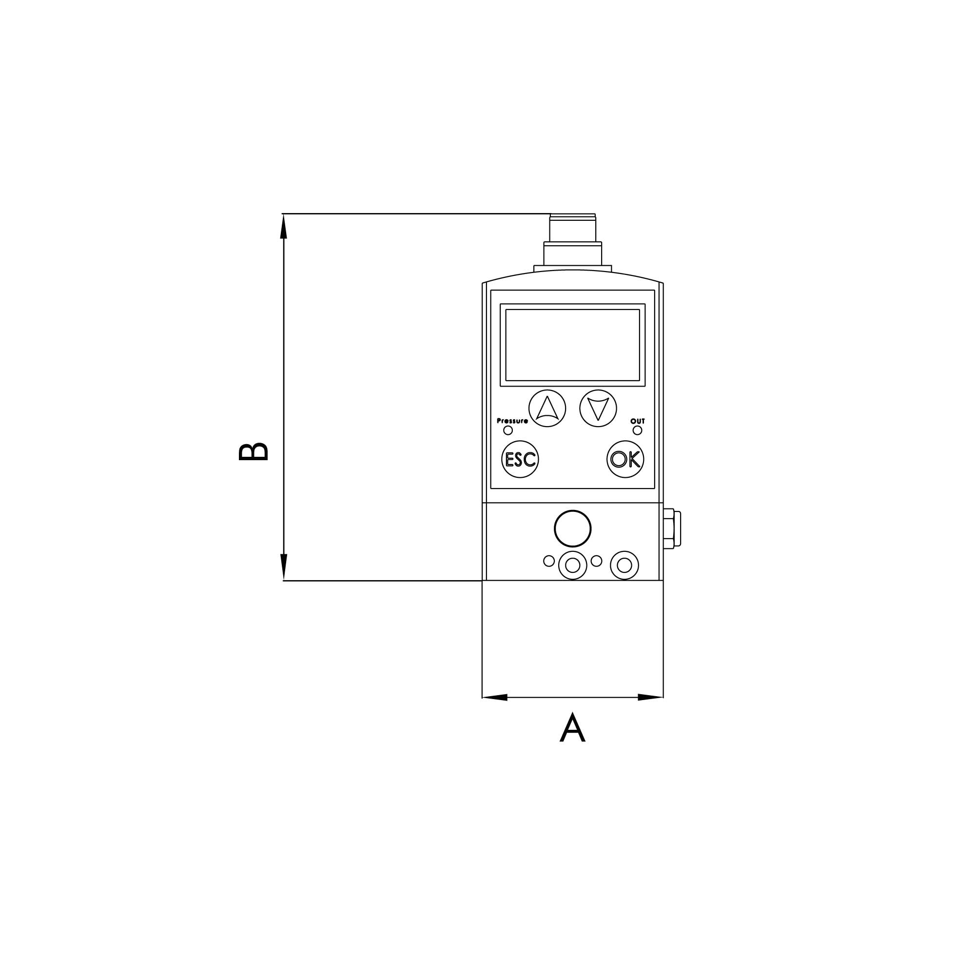Präz.-Prop.-Druckregler REGTRONIC, M5, Display, IO-Link - Riegler 152332