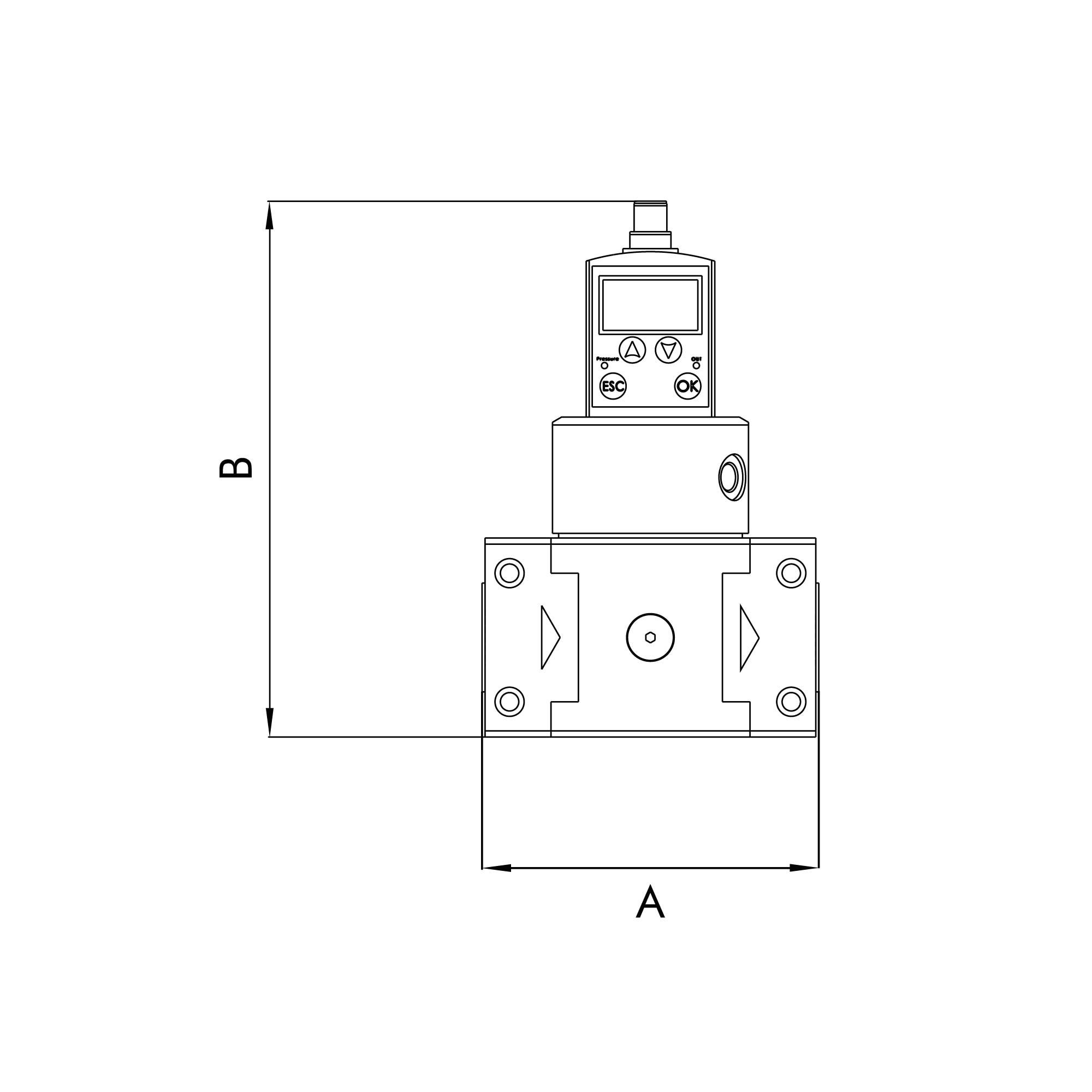 Prop. prec. regulator REGTRONIC 300, G 3/4, display, IO-Link - Riegler 153077