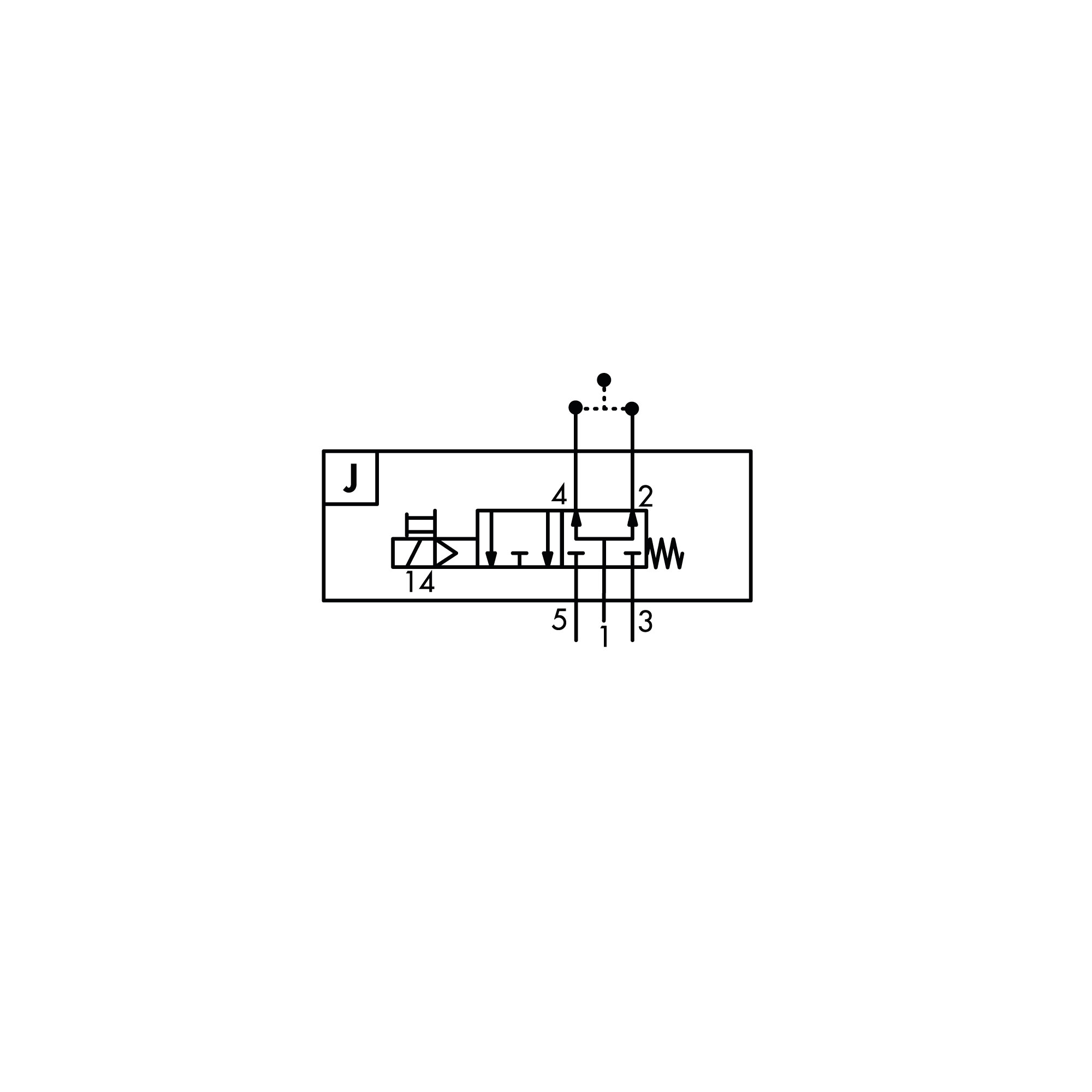 High-flow valve EB 80, 3/2-way NO, manual control monostable - Riegler 153121