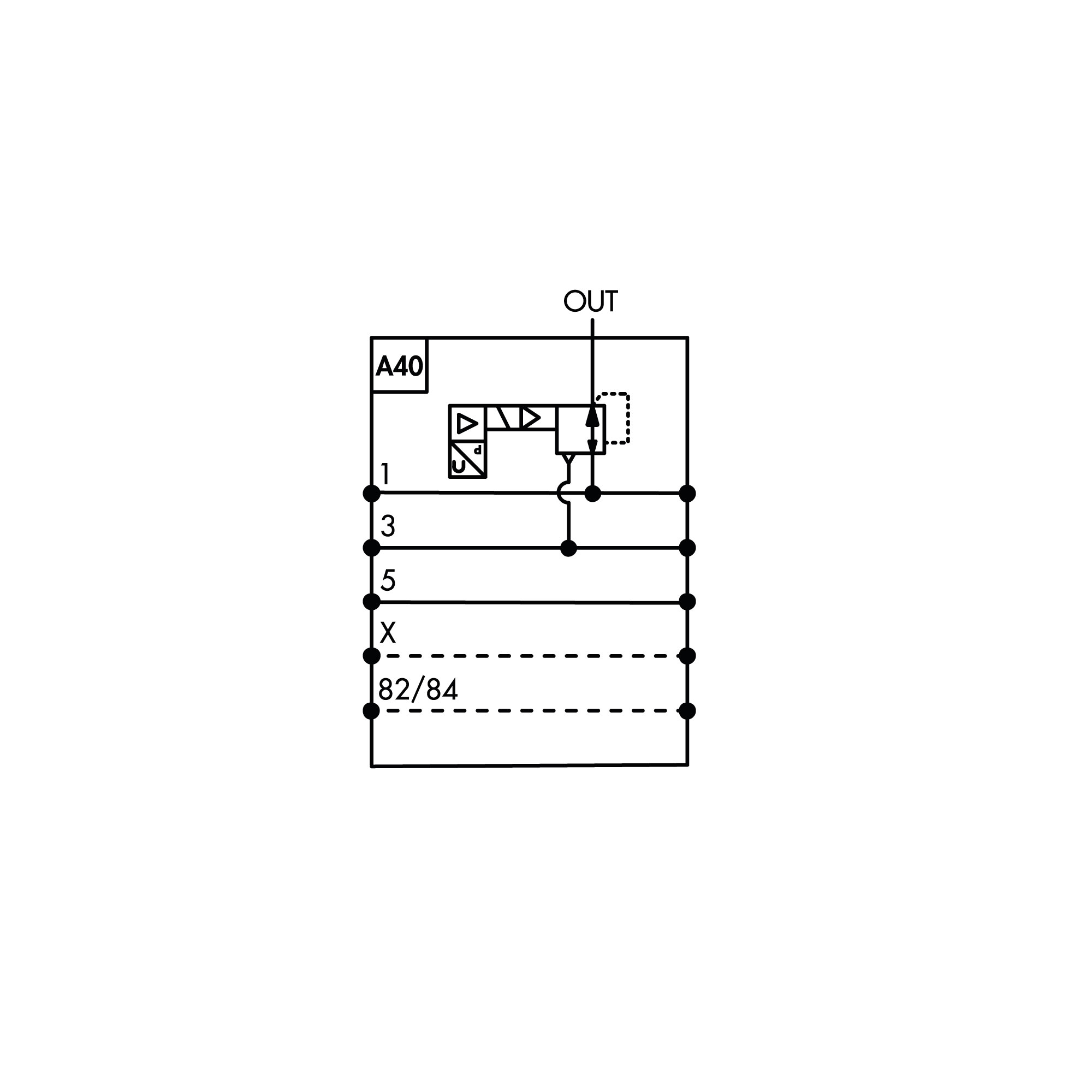 Prop. pressure regulator EB 80, fieldbus, port 1 unreg., display - Riegler 153150