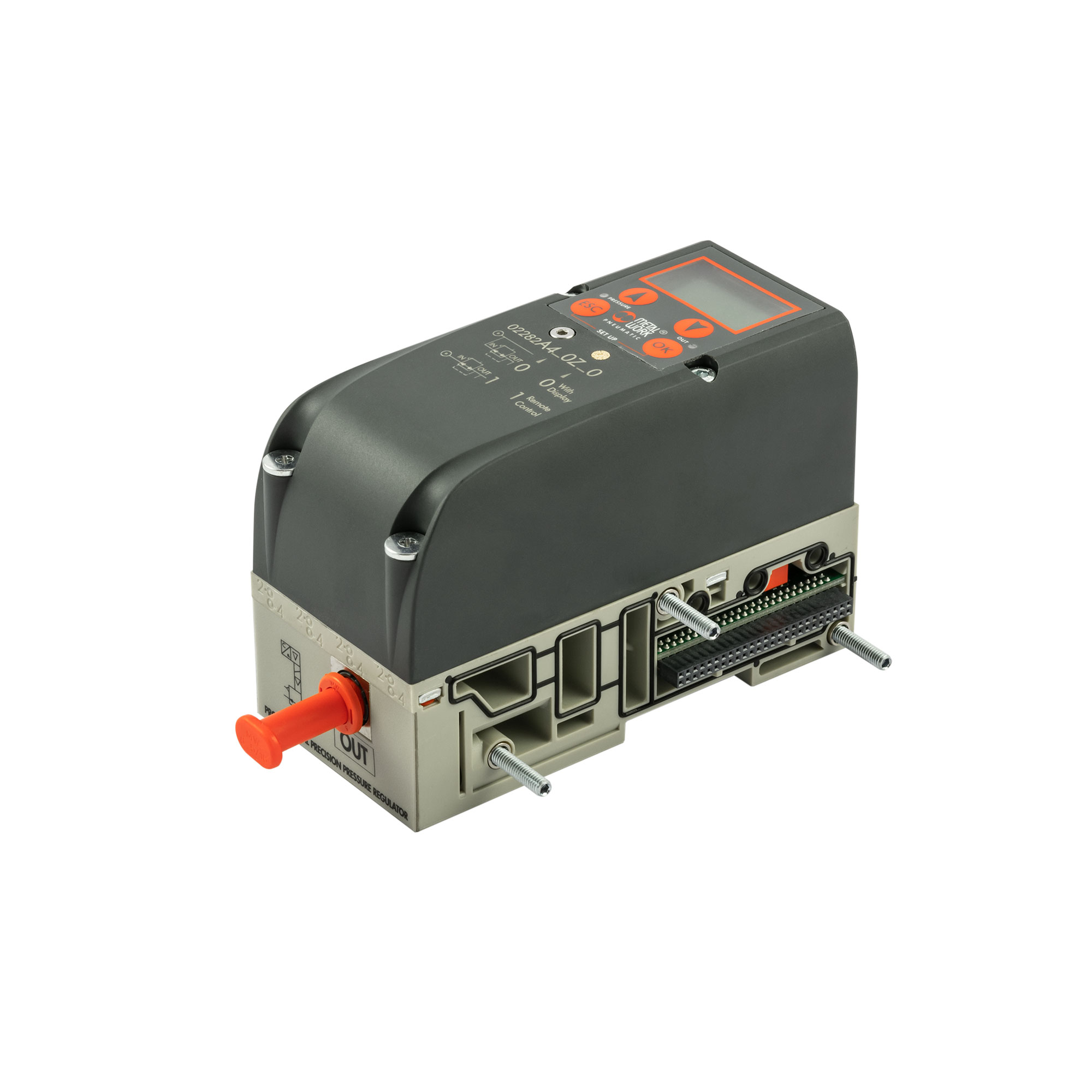 Prop. press. regulator EB 80, fieldbus, port 1 in series, display - Riegler 153152