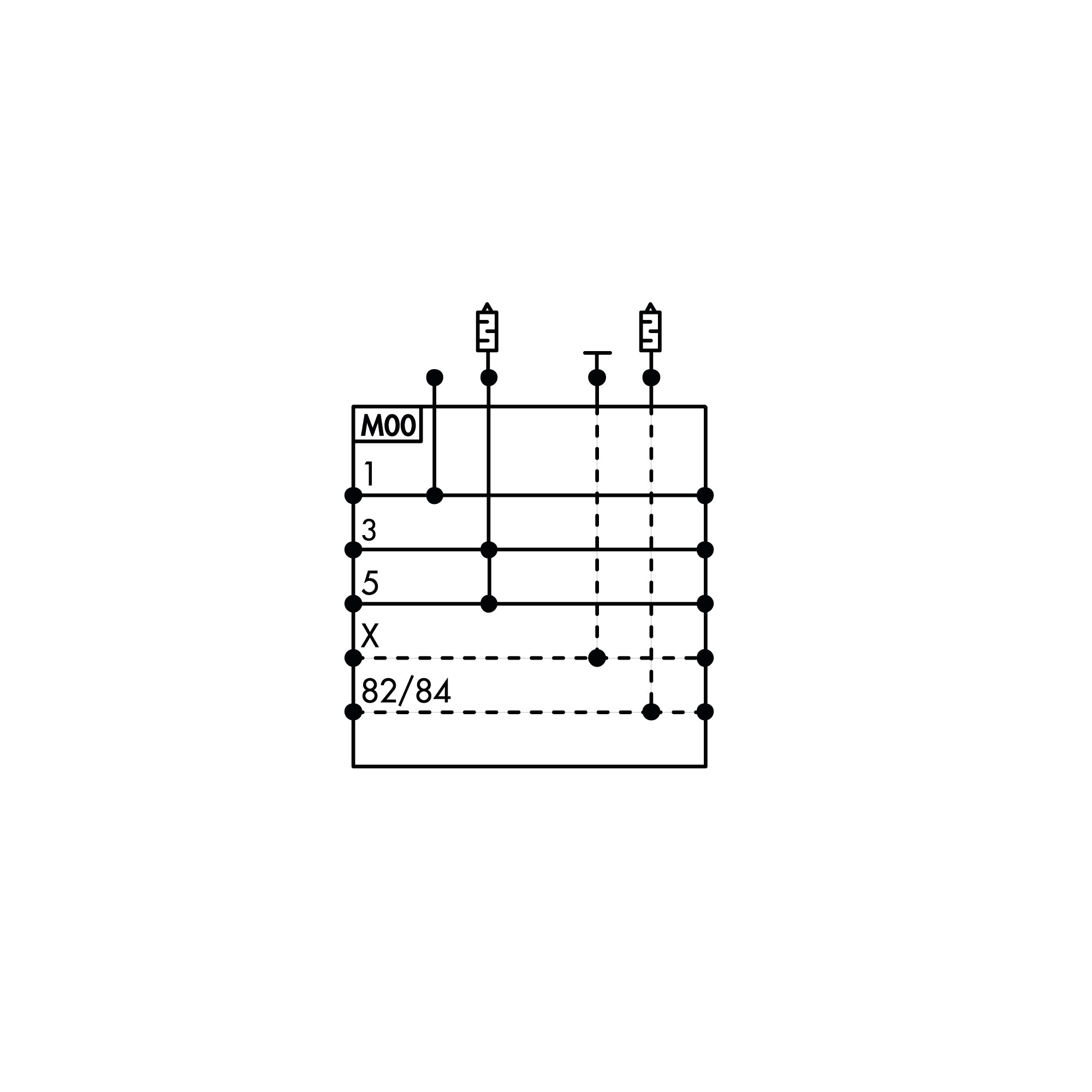 Int. support EB80, Ø10, silenced, full-flow, with power supply - Riegler 153163
