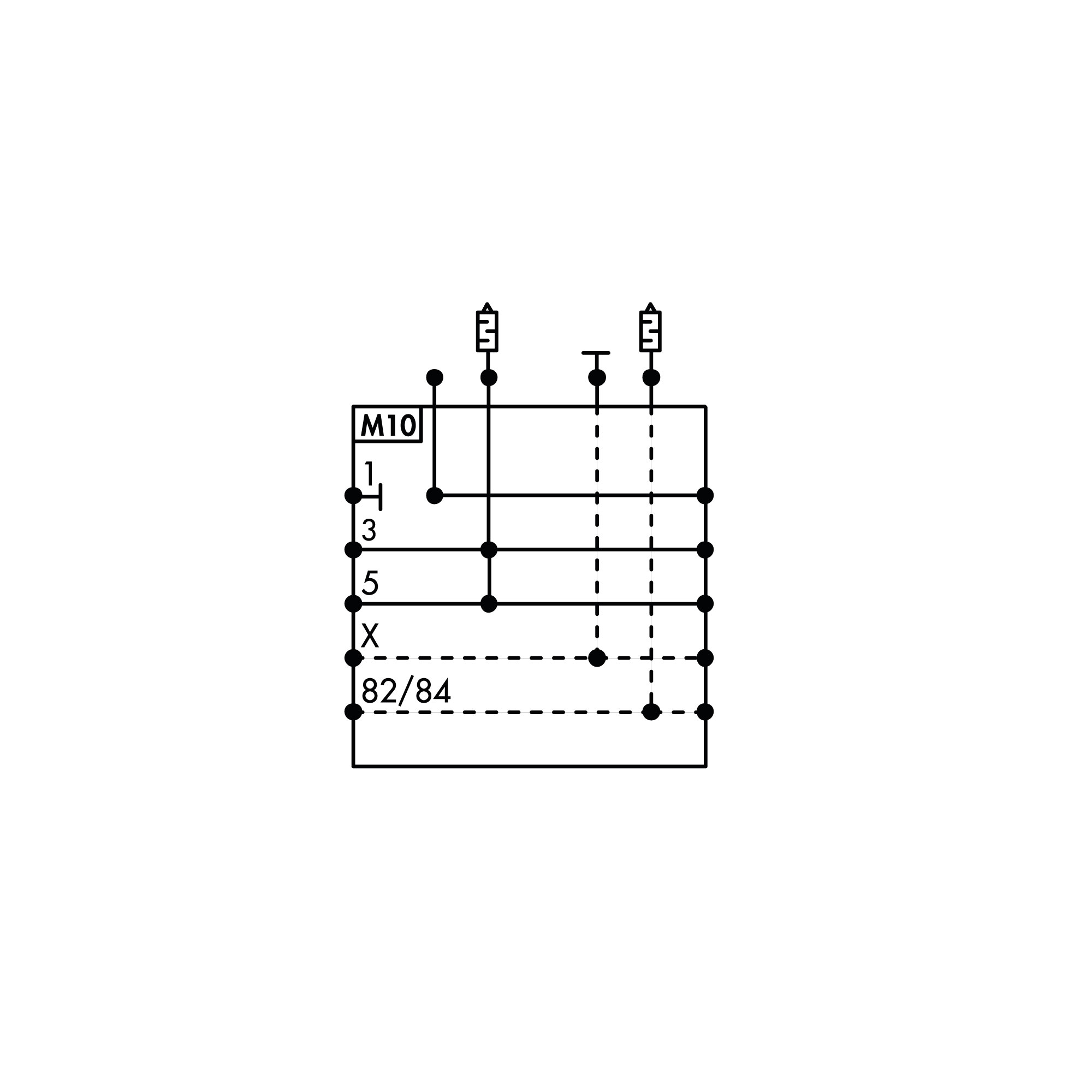 Int. support EB80, Ø12, silenced, port 1 sect., no power supply - Riegler 153167
