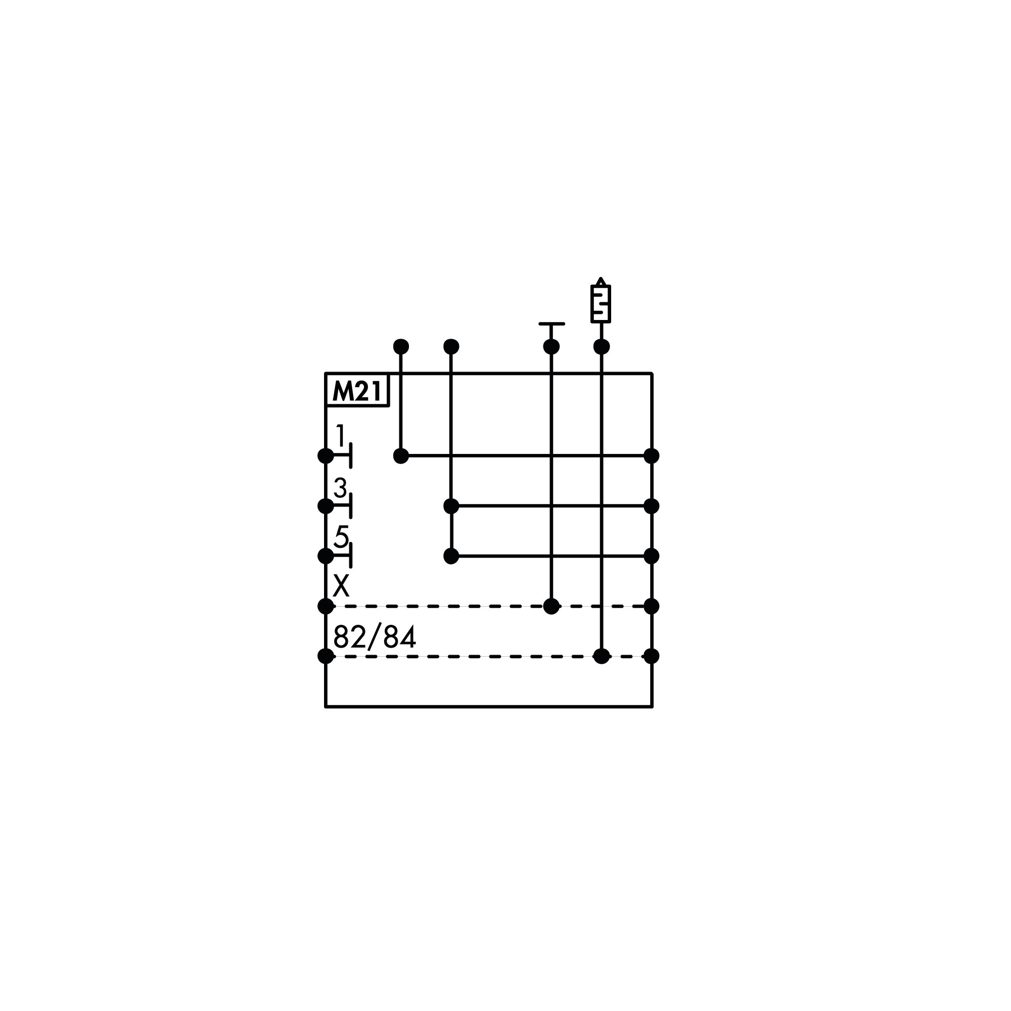 Int. support EB80, Ø10, rel. 1x Ø10, 1/3/5 sect., power supply - Riegler 153218