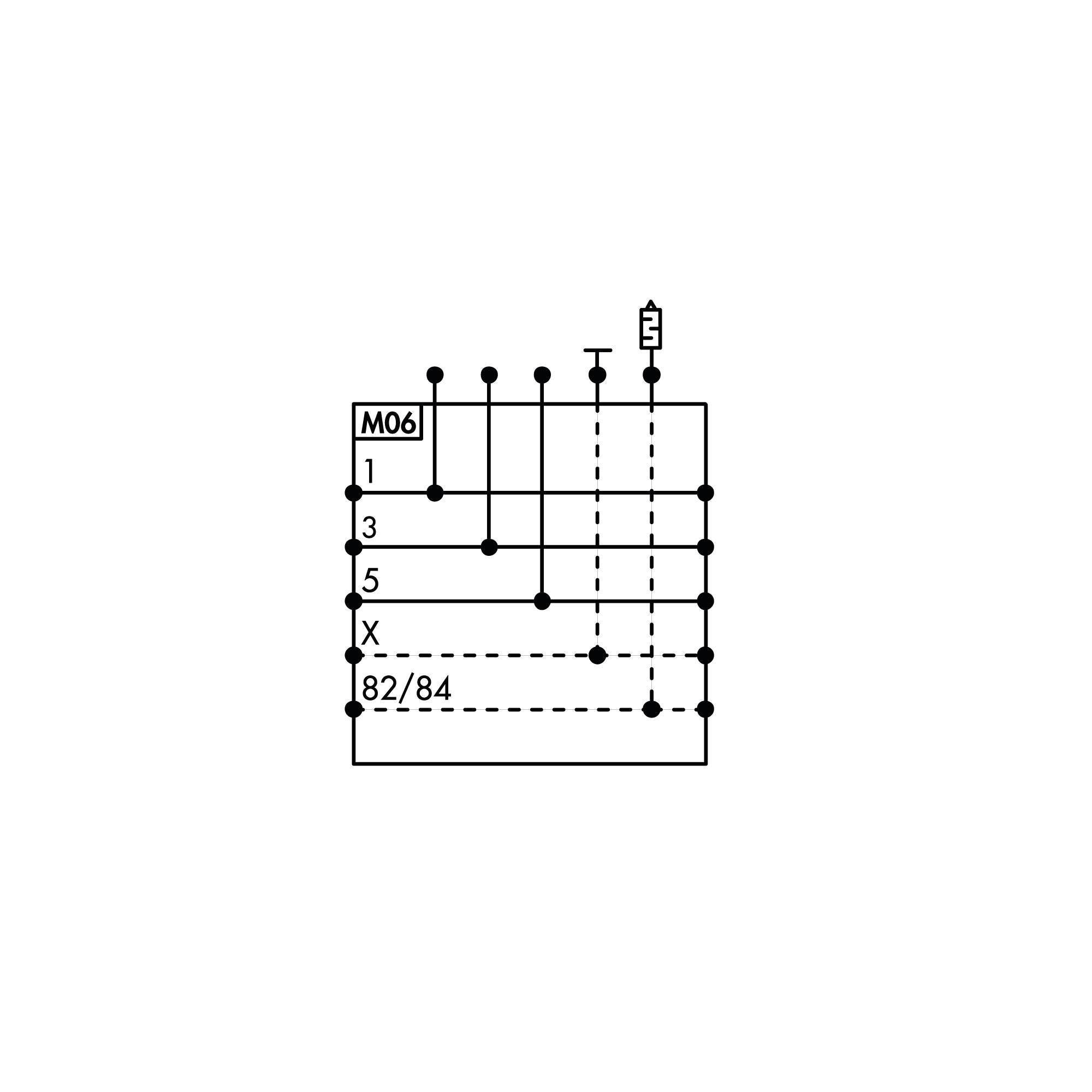 Zw.-Modul EB80, Ø10, Abluft 2x Ø8, freier Durchg., mit el. Einsp. - Riegler 153236