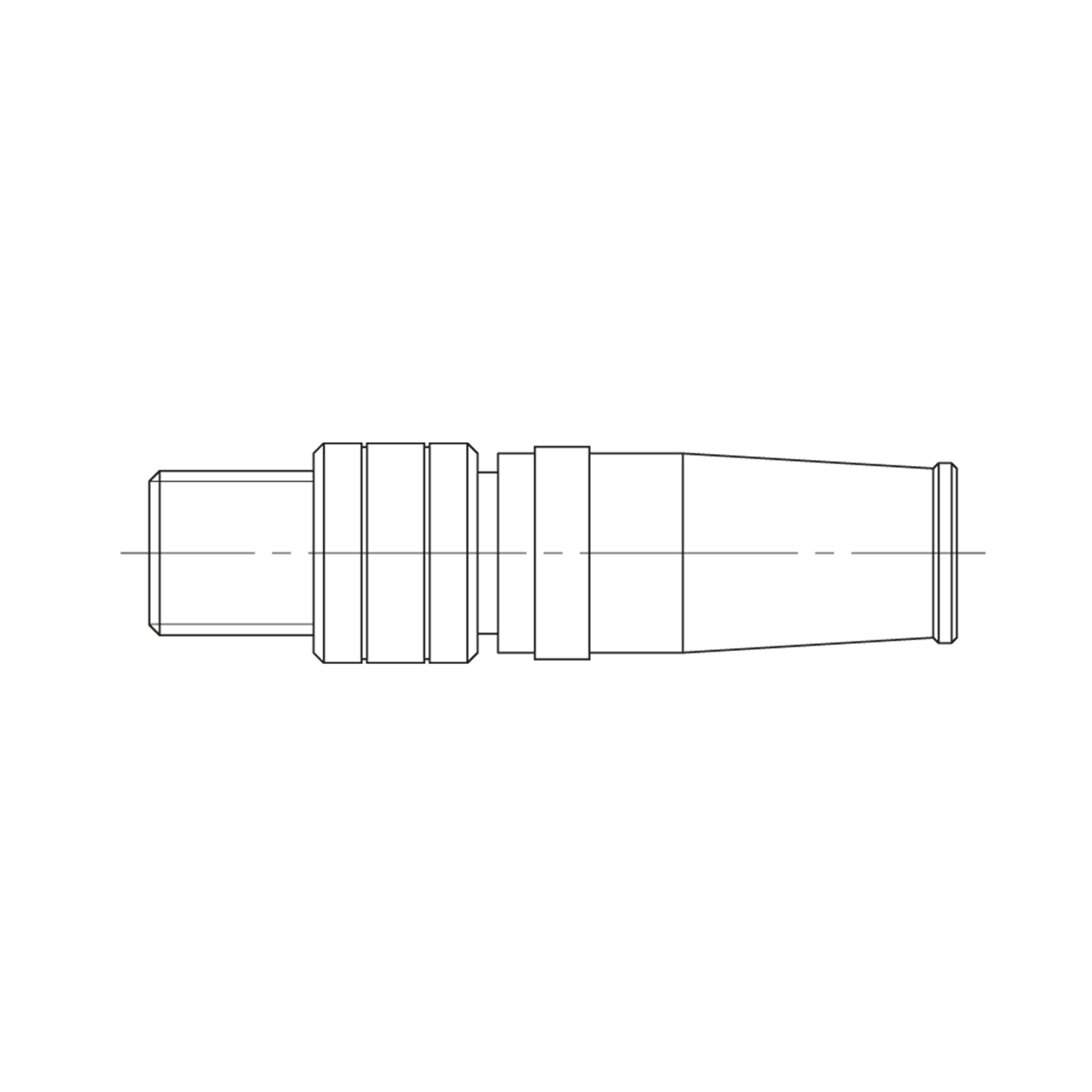 M8 end connector for valve island EB 80 - Riegler 153577