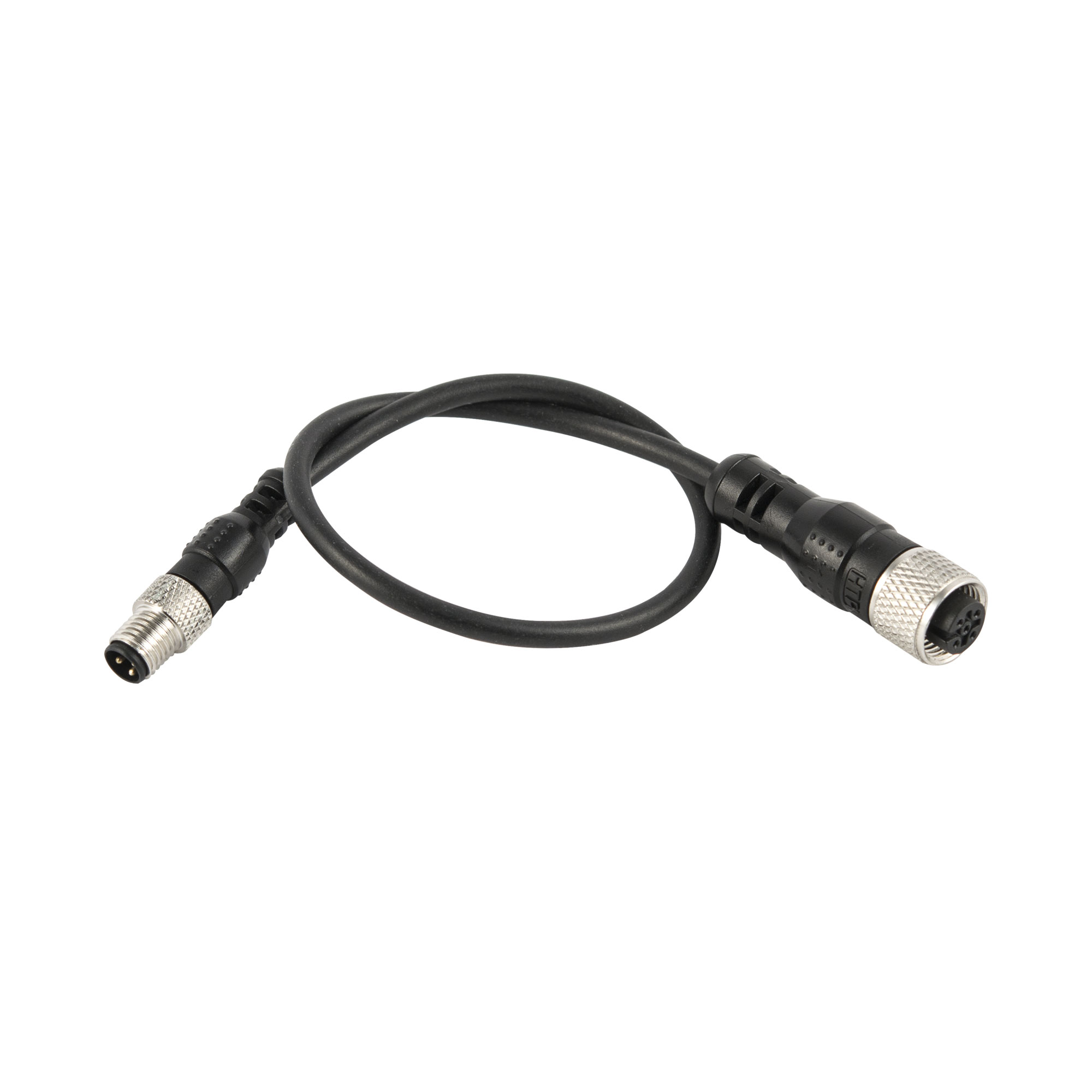 Cable f. digital in/out, M8 male 0° 3p/M8 female 0° 5p, 0.2m - Riegler 153720