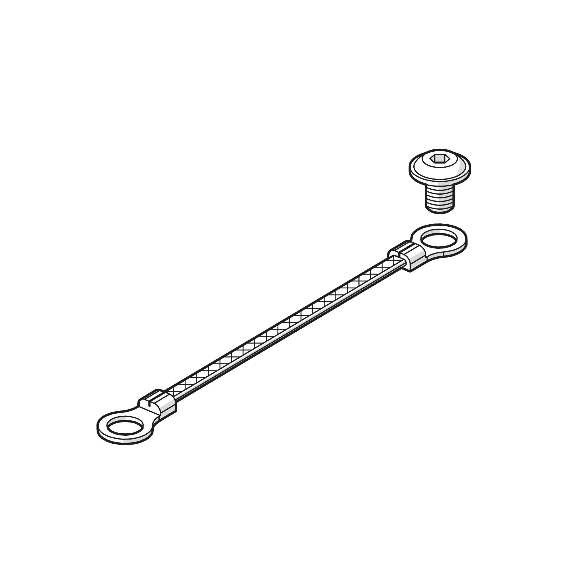 Grounding cable, braided - Riegler 153738