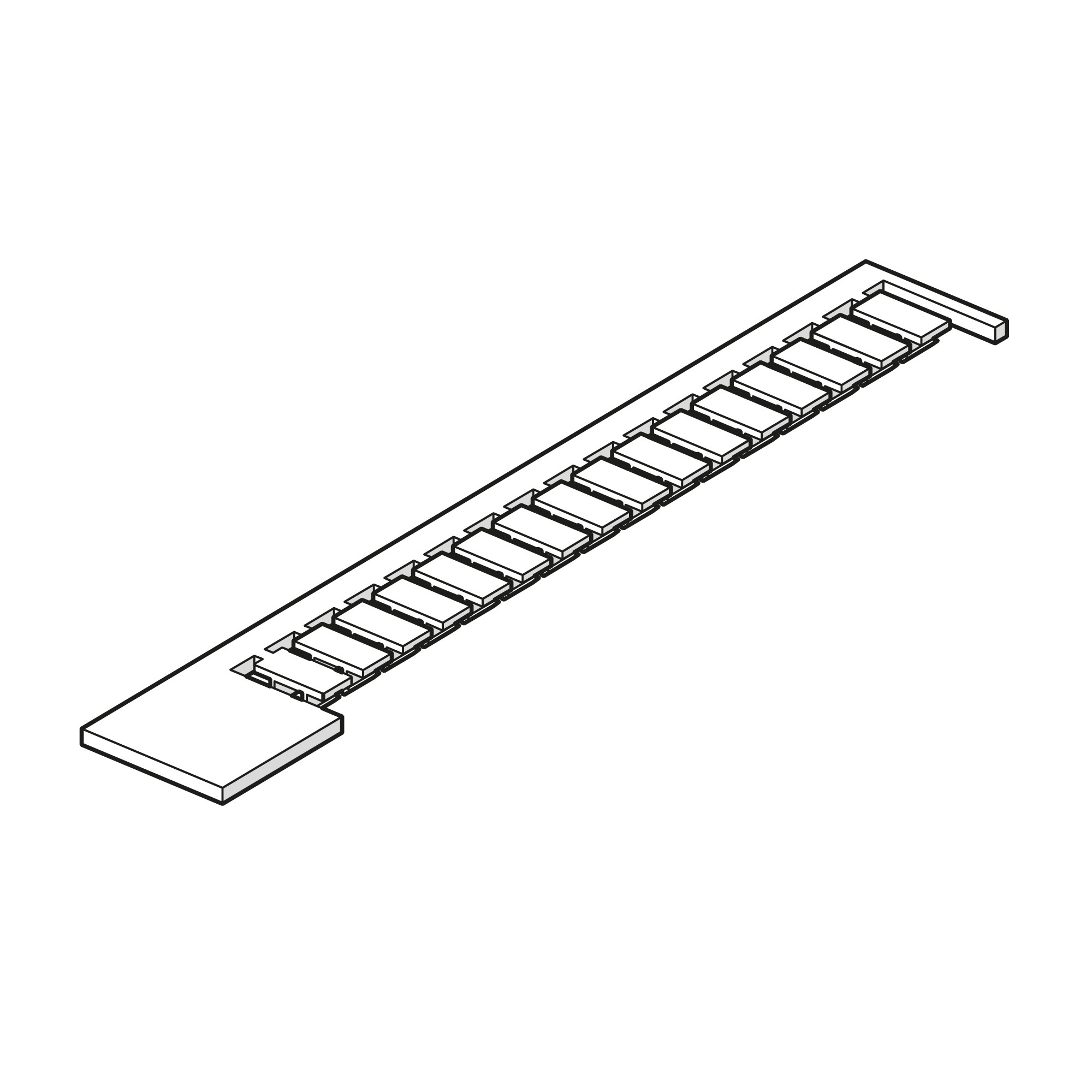 Identification plate, strip of 16 pcs. - Riegler 153922