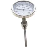 Wika TS 160100100 Bimetallthermometer, senkrecht D100/0 bis +160°C/100mm
