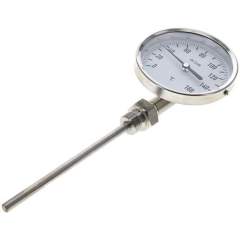 Wika TS 160100160 Bimetallthermometer, senkrecht D100/0 bis +160°C/160mm