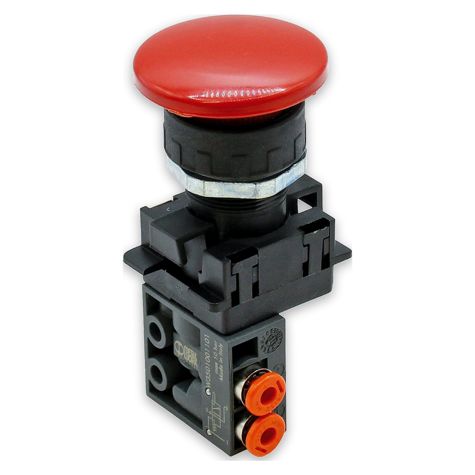 3/2-Miniventil, manuell, Pilztaster, NC, monostabil Reihe VME - Riegler K2677