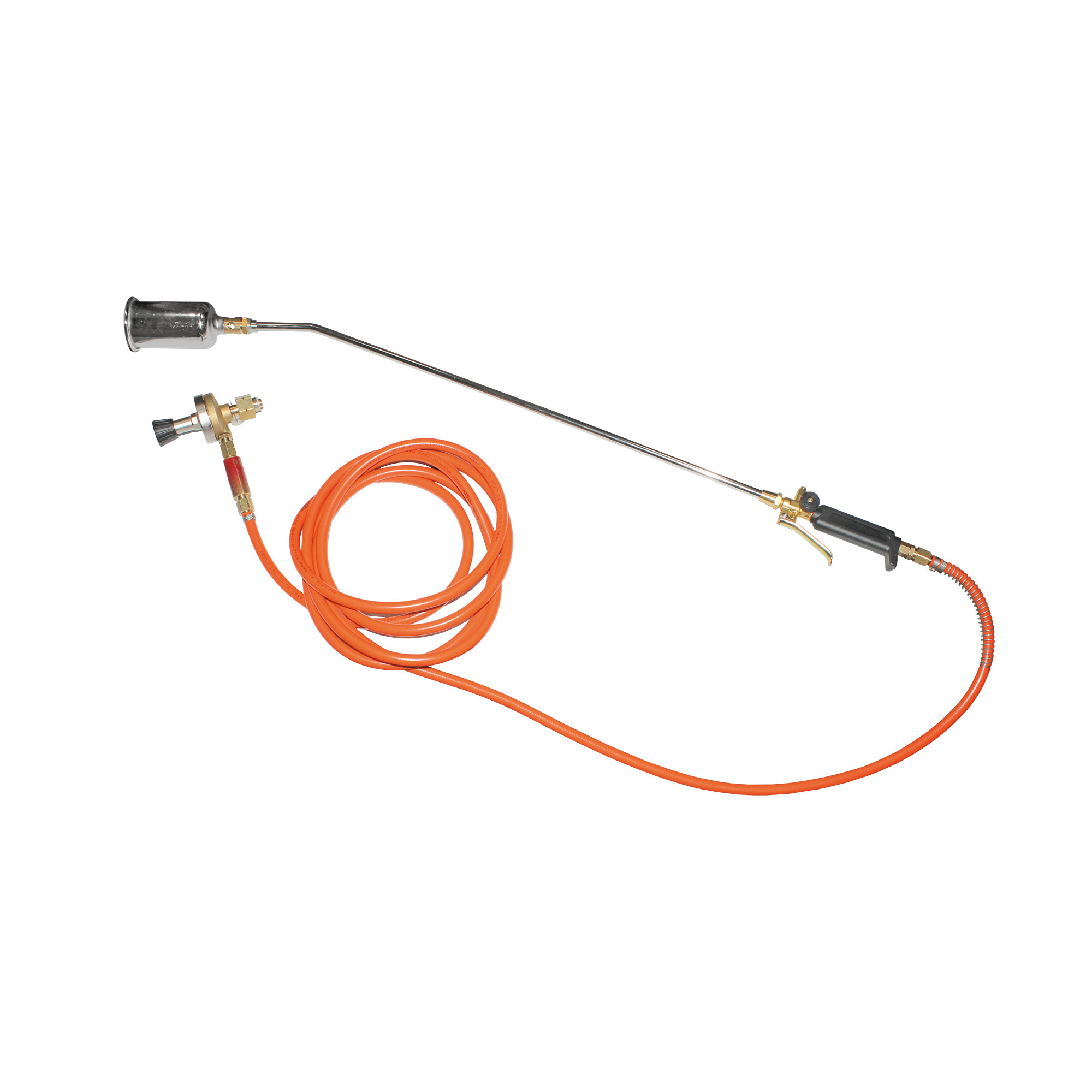 Propane burner preheating set, hose 5m,pipe 750mm,burner head Ø63 - Riegler 155089