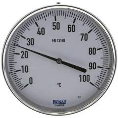 Wika TW 100160100 Bimetallthermometer, waagerecht D160/0 bis +100°C/100mm
