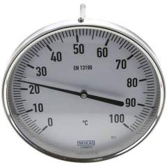Wika TW 100160200 Bimetallthermometer, waagerecht D160/0 bis +100°C/200mm