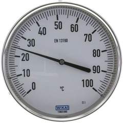 Wika TW 10016063 Bimetallthermometer, waagerecht D160/0 bis +100°C/63mm