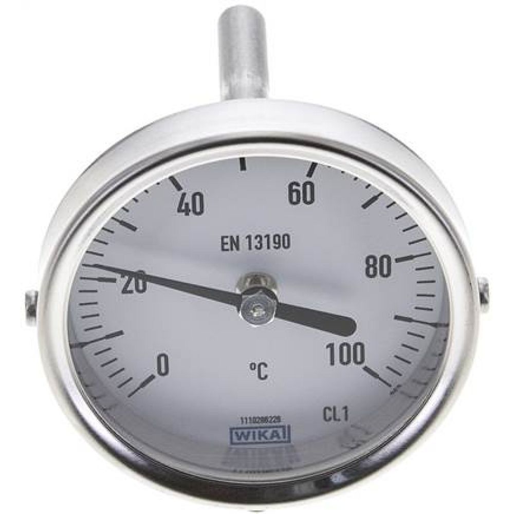 Wika TW 1006363 Bimetallthermometer, waagerecht D63/0 bis +100°C/63mm