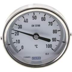 Wika TW 1008063 Bimetallthermometer, waagerecht D80/0 bis +100°C/63mm