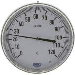 Wika TW 120160100 Bimetallthermometer, waagerecht D160/0 bis +120°C/100mm