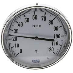 Wika TW 120160160 Bimetallthermometer, waagerecht D160/0 bis +120°C/160mm