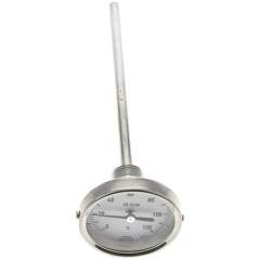 Wika TW 12063200 Bimetallthermometer, waagerecht D63/0 bis +120°C/200mm