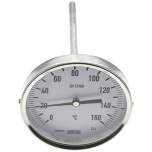 Wika TW 160100160 Bimetallthermometer, waagerecht D100/0 bis +160°C/160mm