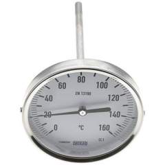 Wika TW 160100160 Bimetallthermometer, waagerecht D100/0 bis +160°C/160mm