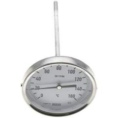 Wika TW 160100200 Bimetallthermometer, waagerecht D100/0 bis +160°C/200mm