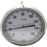 Wika TW 160160200 Bimetallthermometer, waagerecht D160/0 bis +160°C/200mm