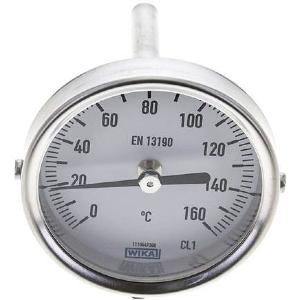 Wika TW 1606363 Bimetallthermometer, waagerecht D63/0 bis +160°C/63mm