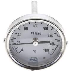 Wika TW 1606363 Bimetallthermometer, waagerecht D63/0 bis +160°C/63mm